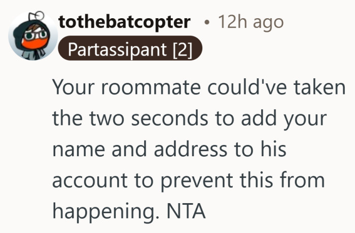 A quick edit to the shipping name might have saved everyone this whole argument.