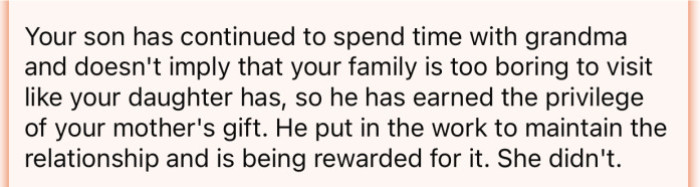 You have to put in the work to maintain a good relationship.
