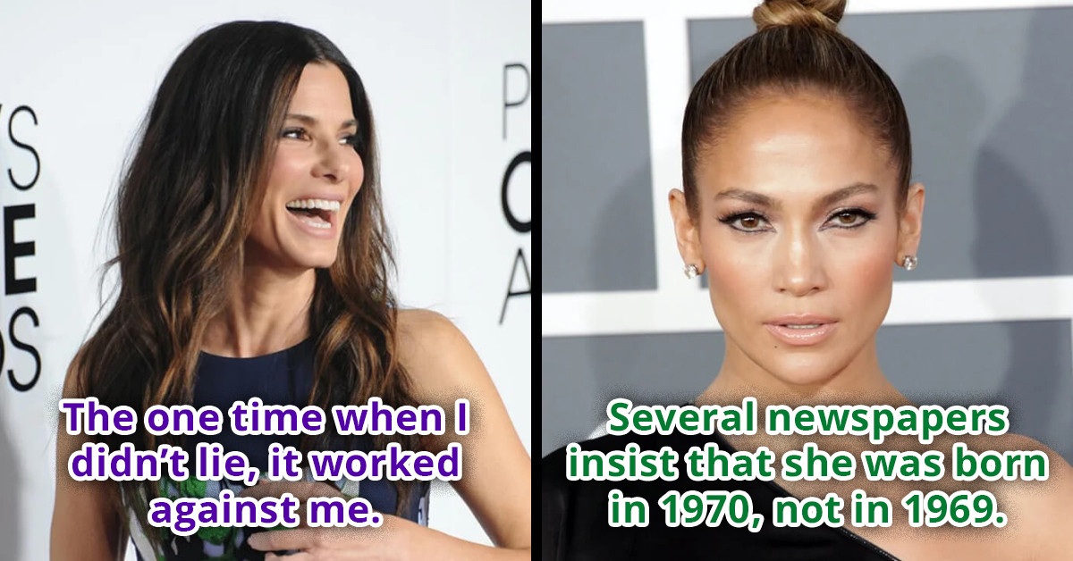 13 Times Famous Celebrities Lied About Their Age In Public