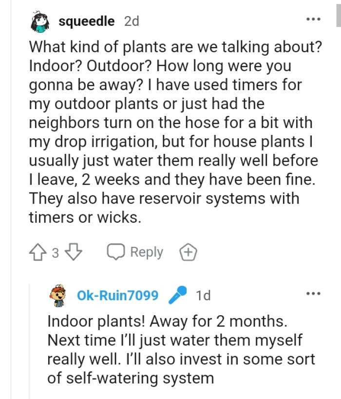 This redditor wants to know the kind of plants the OP is referring to