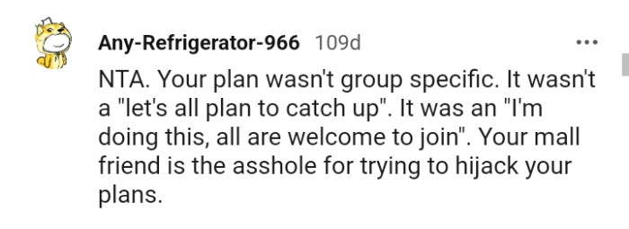 Your mall friend is the AH here