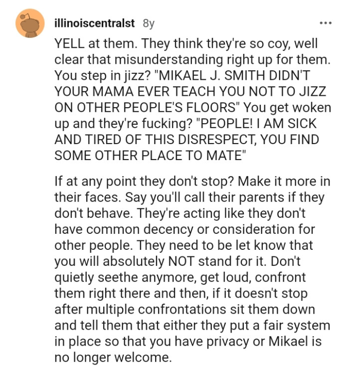 Being sick of the disrespect