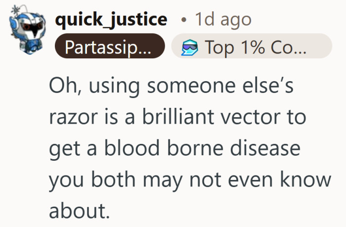 That reminder shifts the conversation from awkward to genuinely concerning.