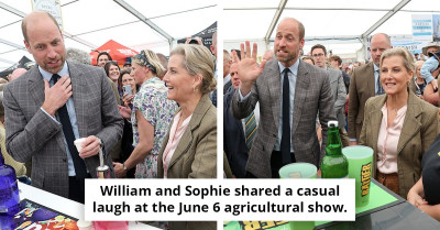 Prince William Recoils At Gin During Rare Outing With Duchess of Edinburgh