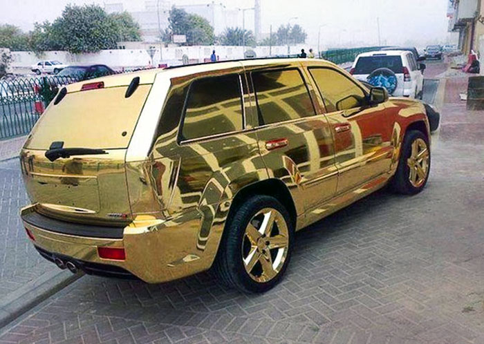 29. A Golden Car
