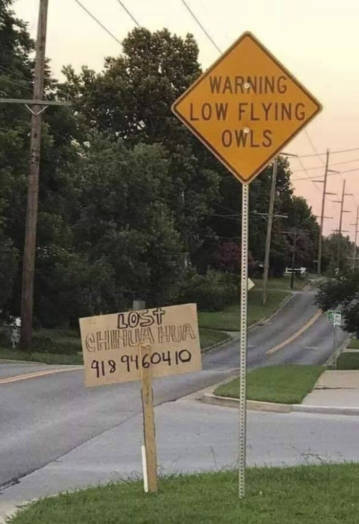 Placeholder advertisement board with confusing or misplaced slogan in a town street