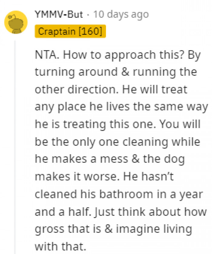 Feeling bad about that dog