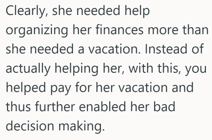 It taps into a familiar tension. Wanting to support someone, but realizing support can quietly turn into permission.