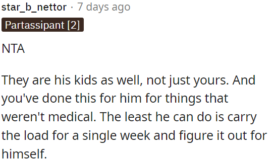 They're his kids too.