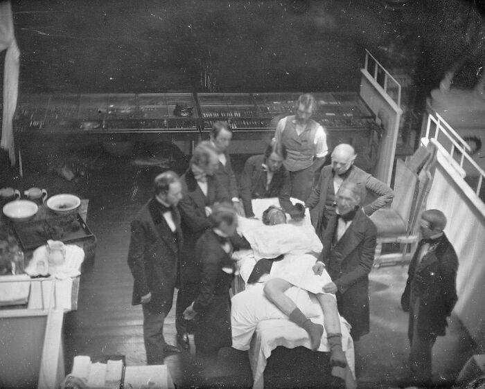 "Daguerreotype Of Early Ether Anesthetic Operation Conducted At Massachusetts General Hospital, Boston, 1847"