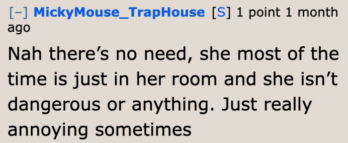 Maybe next time, the younger sister needs to ensure that her grandma can't see her while drinking from the fridge.