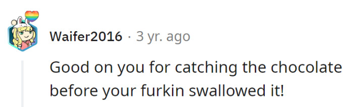 Saving my furball from a chocolate craving: one more victory in the 'Furkin Rescue Squad' mission log!