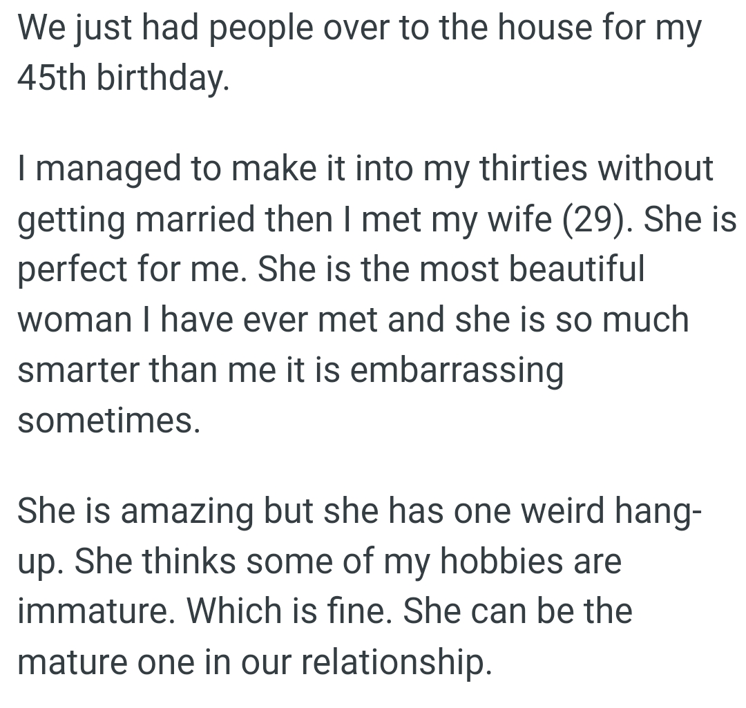 The OP got married to the most beautiful woman he has ever met