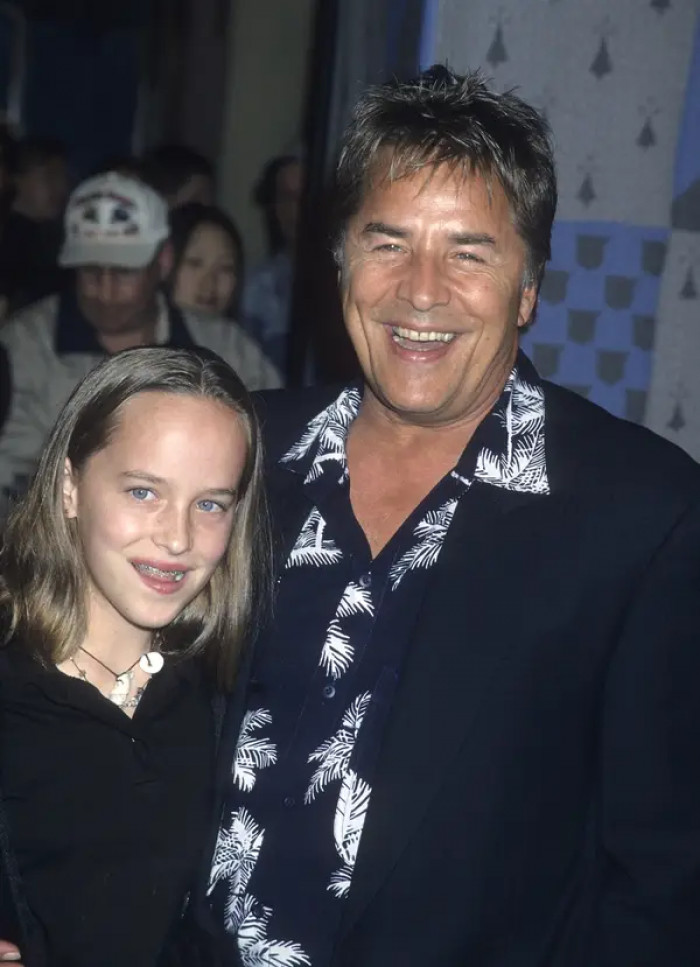 25. Dakota Johnson, daughter of Don Johnson and Melanie Griffith, back then: