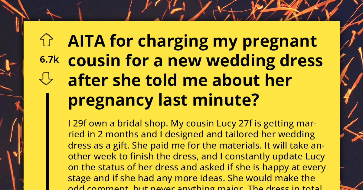 Bride-To-Be Blows Hot After Cousin Refuses To Tailor Her Free Wedding Dress