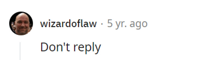 A simple solution: don't reply.