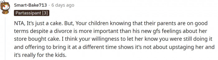 Yes, it's a cake, but it represents much more than that, honestly.