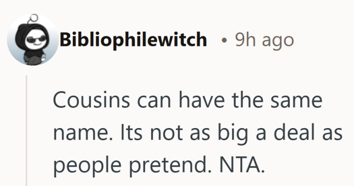 For a lot of families, shared names are a nonissue that only becomes dramatic once adults get involved.