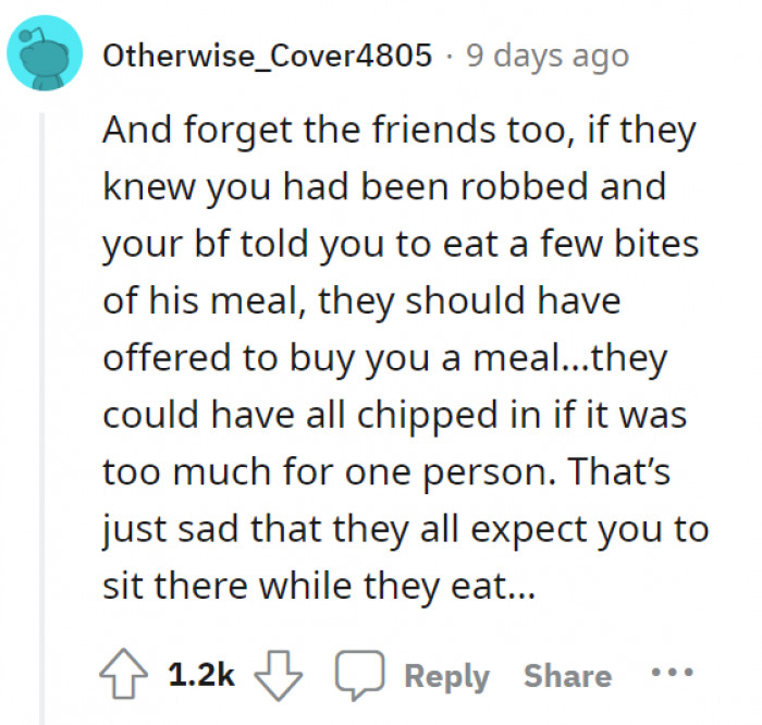 They were just okay with it?