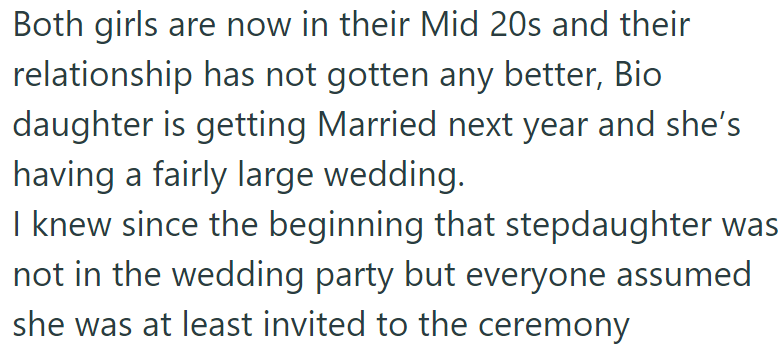 The girls are now in their mid-20s and still don't like each other