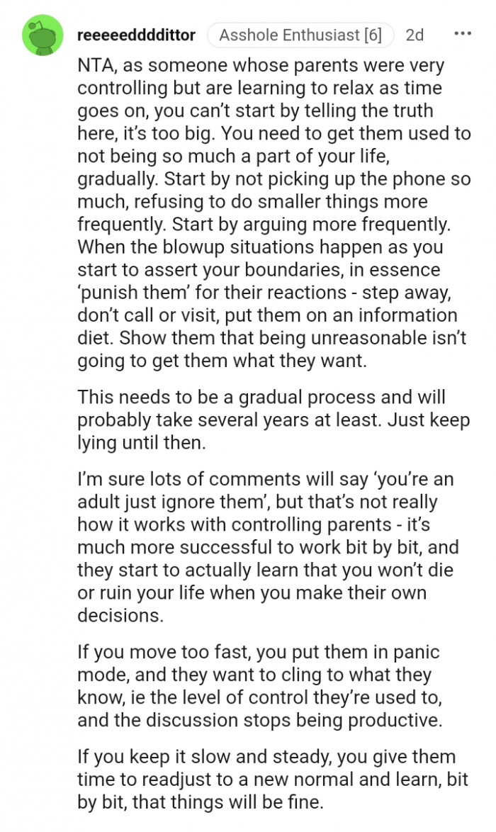 This needs to be a gradual process