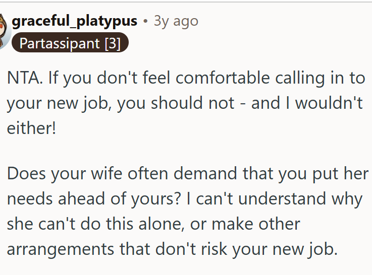 Don't risk your new job.