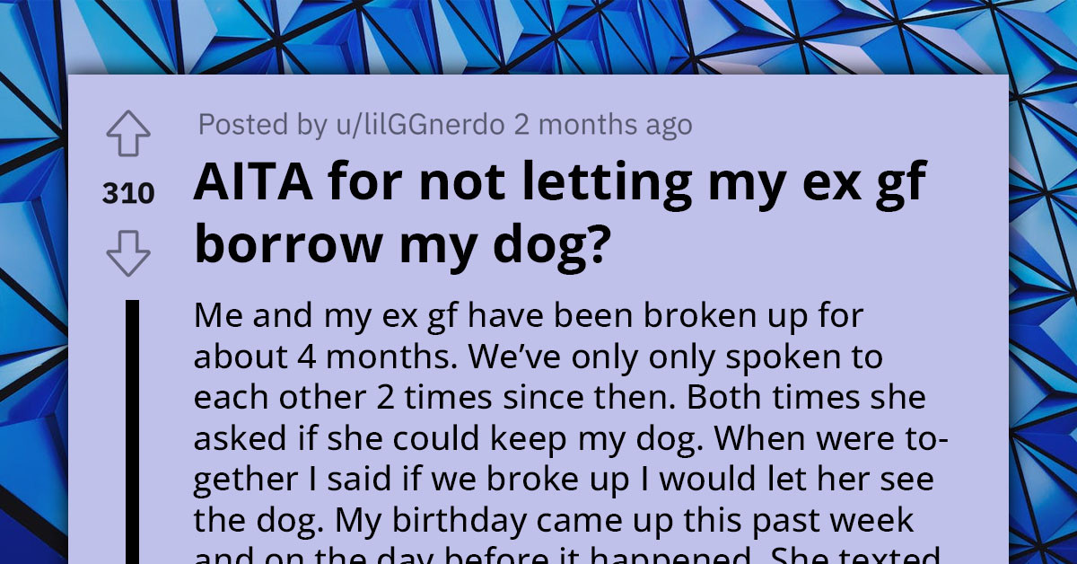 Redditor's Ex-GF Keeps Asking Him To "Borrow" His Dog With Vague Answers About Giving It Back, Gets Angry When He Refuses