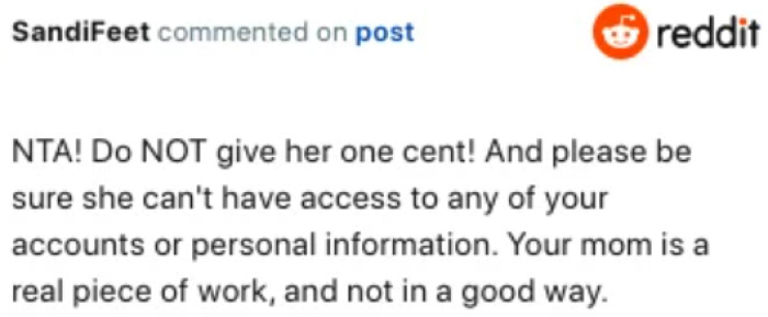 It's important for OP to prioritize her future career and financial stability over immediate spending.