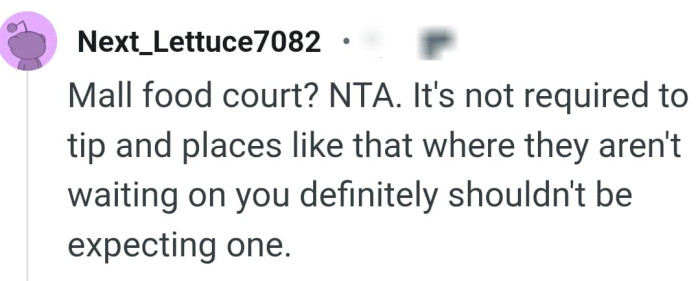 No expectations for tipping