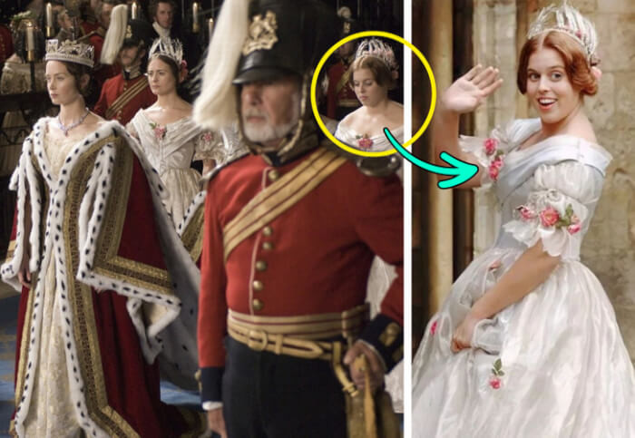 10. One of the bridesmaids in the movie about Queen Victoria is Princess Beatrice.