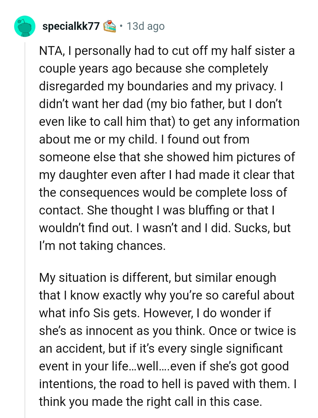 Is she as innocent as the OP thinks?