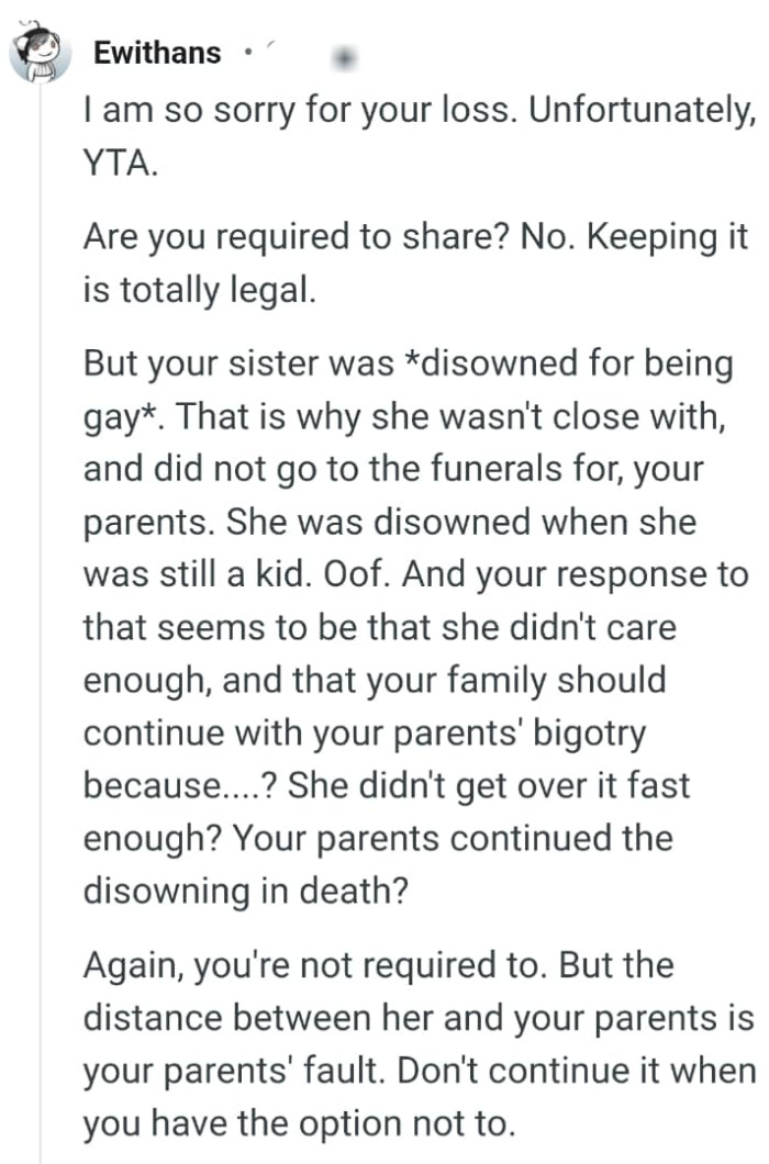 Let's head into the comments section and find out what other Redditors have to say about the story