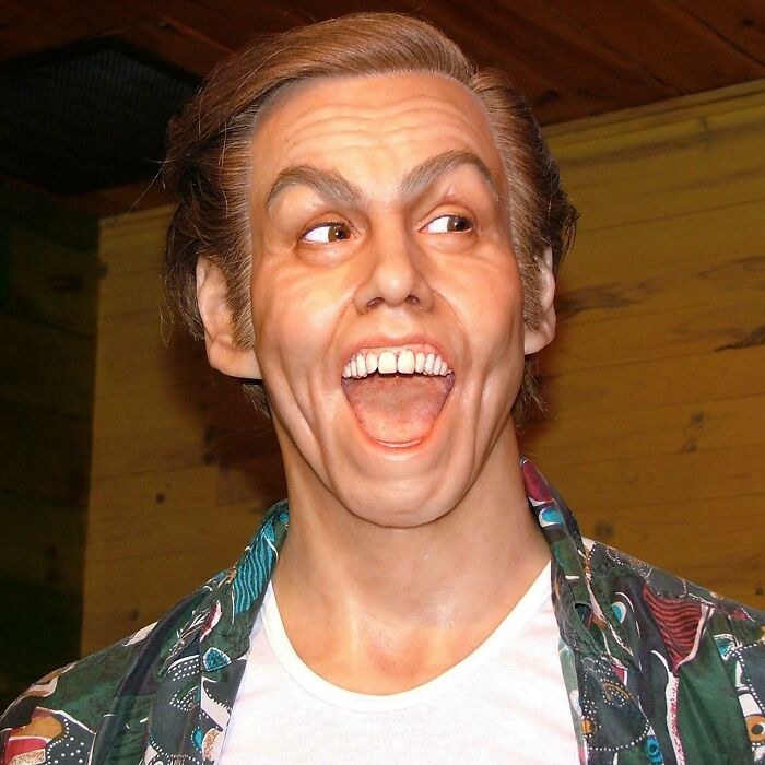 "A Wax Sculpture Of Jim Carrey"