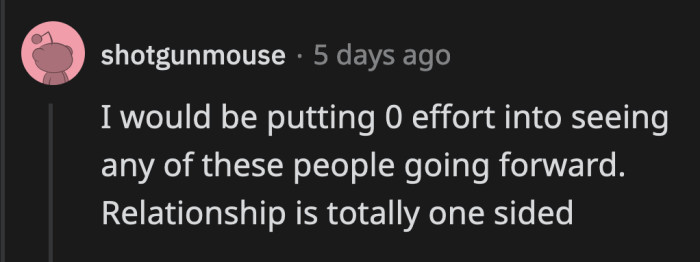 OP tries very hard to be a part of their lives but they are not showing the same effort and barely try to know anything about hers