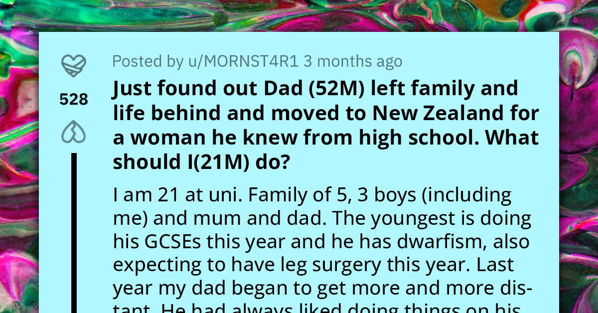 Man Finds Out His Dad Divorced His Mom for a Woman He Knew from High School, Contemplates Whether He Should Tell His Mom