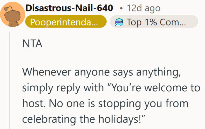 There is power in gently reminding people they are free to celebrate without placing the work on you.