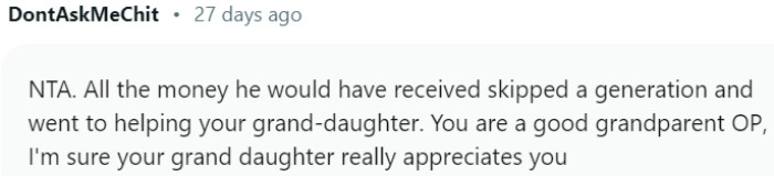 You are a good grandparent