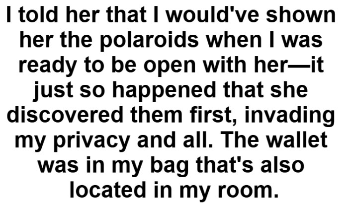 OP tried her best to explain herself, but her mom was very mad.