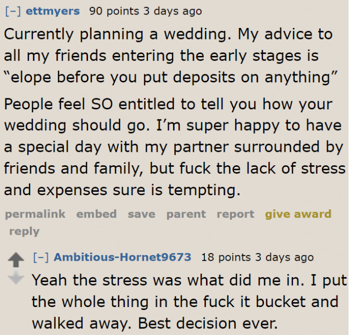 For Some Reason, Some Parents Become Entitled During Their Child's Wedding Planning.