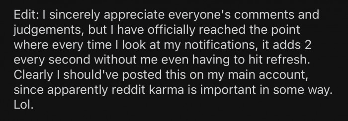 OP modified the post to include an Edit with more context about the situation.