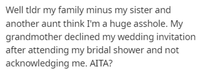 OP's decision caused a lot of family drama