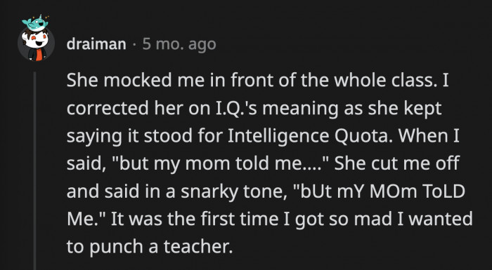 16. The roles are reverse in this school