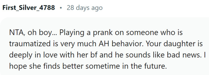 BF sounds like bad news