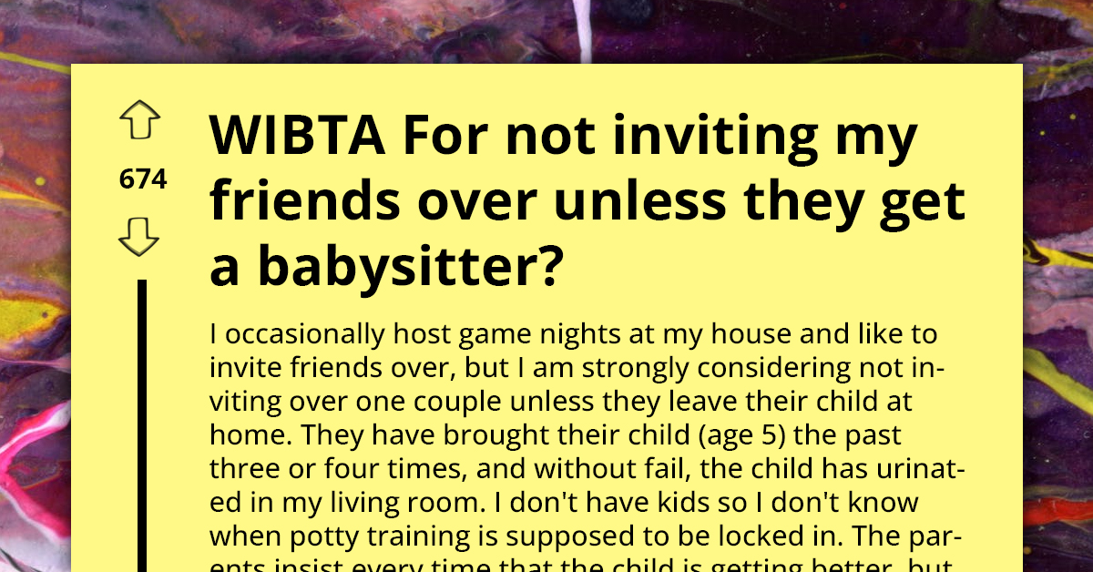 Redditor Wants To Make Their Game Nights Kid-Free Because Of Friends' Kid; They Don't Take It Well