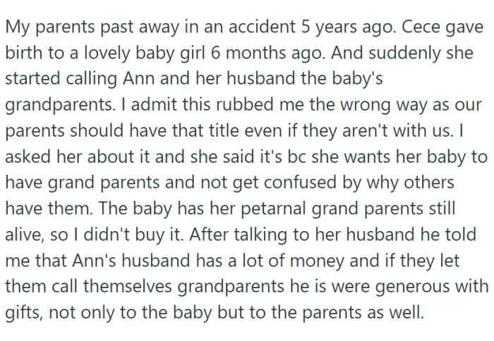 However, when she was 14, an explosive family secret was revealed: Cece was actually the daughter of Ann, the eldest sister.
