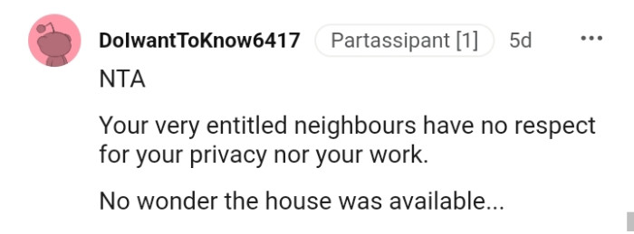 It's no wonder the house was available.