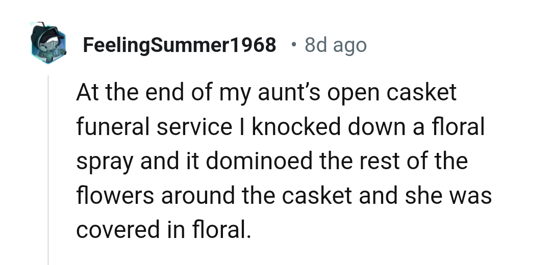 4. Knocking down a floral spray