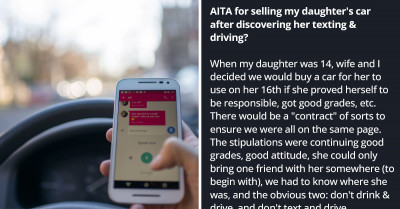 Parents Punish Their Daughter For Texting And Driving By Selling Her Car