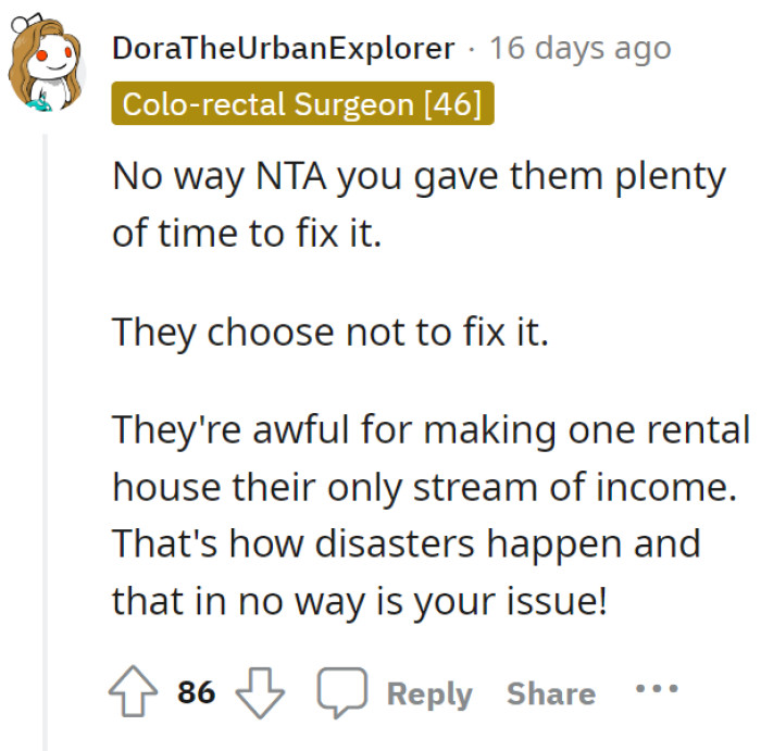 OP complained about the pool not working, and they didn’t do anything about it. For something that’s the only source of income, they’re being pretty careless.