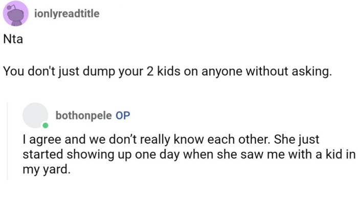 It's not okay to leave your kids with someone without asking